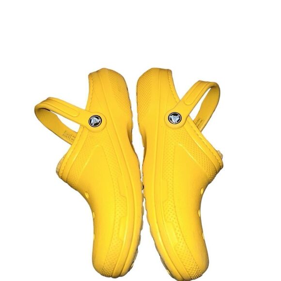 Crocs Yellow Mules Shoes Size 8 - Picture 4 of 5
